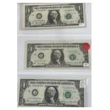5 US 1 DOLLAR NOTE
