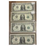 8  US 1 DOLLAR NOTE