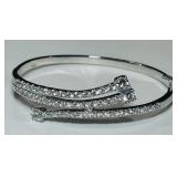 STERLING SILVER BANGLE BRACELET 17.30GRS