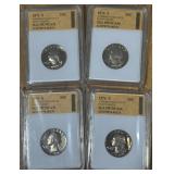 4 PCS WASHIGTON QUARTERS PR70CAM