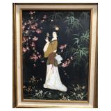 OIL PAINTING JAPANESE GEISHA