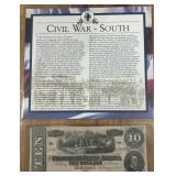 10 DOLLAR CONFEDERATE NOTE