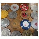 MIXED LOT OF CASINO TOKENS
