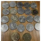MIXED LOT OF CASINO TOKENS