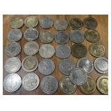 MIXED LOT OF CASINO TOKENS