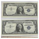 3 US 1 DOLLAR SILVER CERTIFICATE