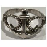 STERLING SILVER RING 2.40GRS