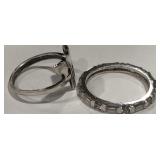 2 STERLING SILVER RINGS