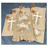 43 - EASTER CROSS AND BUNNY TOWELS