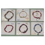 9 - FAITH AND GEMSTONE BRACELETS SET