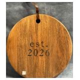 43 - ENGRAVED WOOD SERVING BOARD