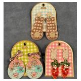9 - BEADED EASTER BUNNY EARRINGS SET