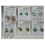 9 - COLORFUL BUTTERFLY AND HOOP EARRINGS