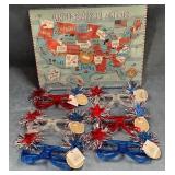43 - USA MAP AND PARTY GLASSES