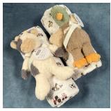 9 - FARM ANIMAL BABY BLANKET SET