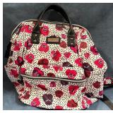 9 - FLORAL PRINT TRAVEL DUFFLE BAG