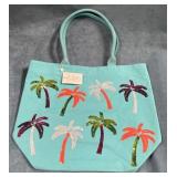9 - SEQUIN PALM TREE BEACH TOTE