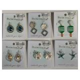 9 - STYLISH PERIWINKLE EARRINGS VARIETY SET