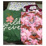 43 - COLORFUL REUSABLE TOTE BAG SET