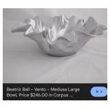 43 - MODERN SCULPTURAL SILVER CENTERPIECE BOWL