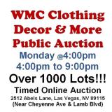 WELCOME TO OUR MON. @4pm ONLINE PUBLIC AUCTION