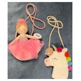 9 - BALLERINA DOLL AND UNICORN PURSE