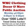 Wed.@4pm - WMC Clothing, Decor & More Online Auction 3/25
