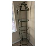 12 - VINTAGE-STYLE WROUGHT IRON ETAGERE