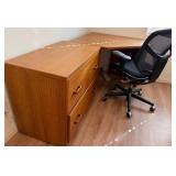 11 - HOME OFFICE CORNER DESK, CHAIR, FILES