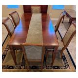 11 - FORMAL DINING TABLE WITH SIX CHAIRS
