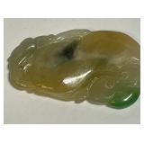 NATURAL CARVED JADE PENDANT (W146)