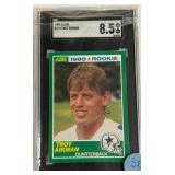 11 - 1989 SCORE TROY AIKMAN GRADED CARD(3E)
