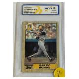 11 - 1987 BARRY BONDS GRADED CARD (16E)