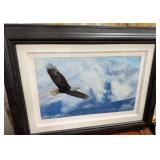 11 - PAT McMANUS WINGS OVER GLACIER BAY FRAMED ART