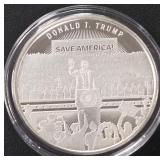 DONALD TRUMP 1oz .999 SILVER ROUND  (350 DT)