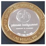 .999 FINE SILVER GAMING TOKEN (551 B36)
