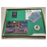 FRAMED CASINO SOUVENIR PLAQUE (519 C)