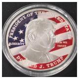 DONALD TRUMP 1oz .999 SILVER ROUND  (350 AW)