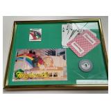 FRAMED CASINO SOUVENIR PLAQUE (519 AD)