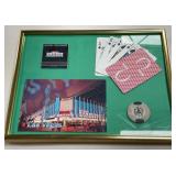FRAMED CASINO SOUVENIR PLAQUE (519 B)