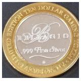 BELLAGIO .999 FINE SILVER $10 TOKEN (551 C79)
