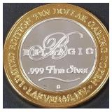 BELLAGIO .999 FINE SILVER $10 TOKEN (551 C77)