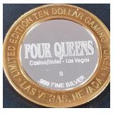FOUR QUEENS .999 SILVER TOKEN (551 C34)