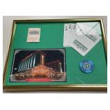 FRAMED CASINO SOUVENIR PLAQUE (519 A)
