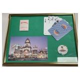 FRAMED CASINO SOUVENIR PLAQUE (519 L)
