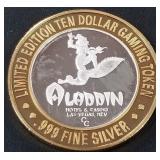 ALADDIN .999 FINE SILVER TOKEN (551 C45)