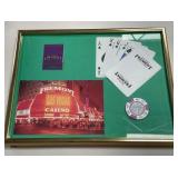 FRAMED CASINO SOUVENIR PLAQUE (519 P)