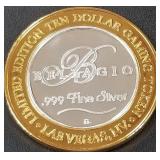 BELLAGIO .999 FINE SILVER $10 TOKEN (551 C89)