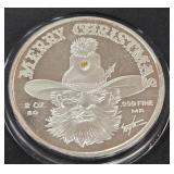 TWO OZ  .999 FINE SILVER COIN (841