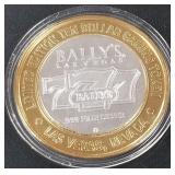 BALLY'S 777 .999 FINE SILVER $10 TOKEN (551 C97)